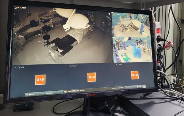 수술실에 설치된 CCTV 화면 /사진제공=동대문구