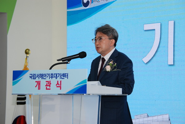 유희동 기상청장은 “국립서해안기후대기센터가 지역민 가까이에서 다양한 볼거리, 즐길 거리를 제공하겠다”라고 밝혔다. /사진=기상청