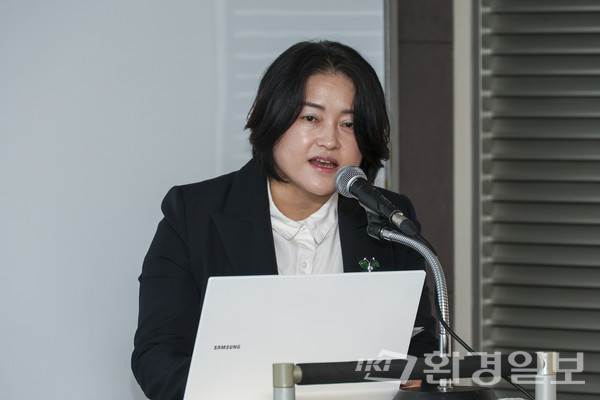 이미화 환경일보 발행인은 환경일보가 환경언론으로서 탄소중립, 기후 안전, 더 좋은 환경을 실천하기 위한 언론의 역할에 최선을 다하겠다고 밝혔다. /사진=이다빈 기자