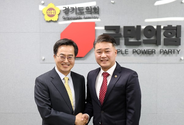 김정호 국민의힘 대표의원 & 김동연 도지사 면담 /사진제공=경기도의회