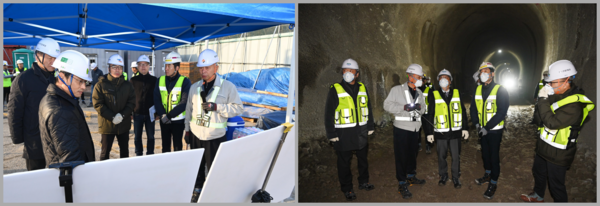 오후석 부지사, 도봉산－옥정 광역철도건설사업 1공구 현장점검 /사진제공=경기도