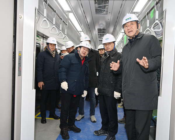 오후석 부지사, 별내선 복선전철 건설공사 현장 점검 /사진제공=경기도