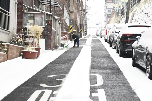 중랑구 제설작업 /사진제공=중랑구