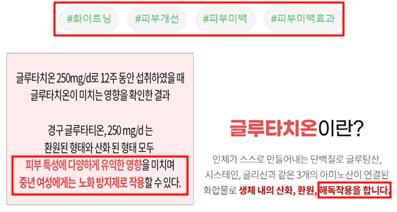 거짓·과장 광고 사례 /자료제공=한국소비자원