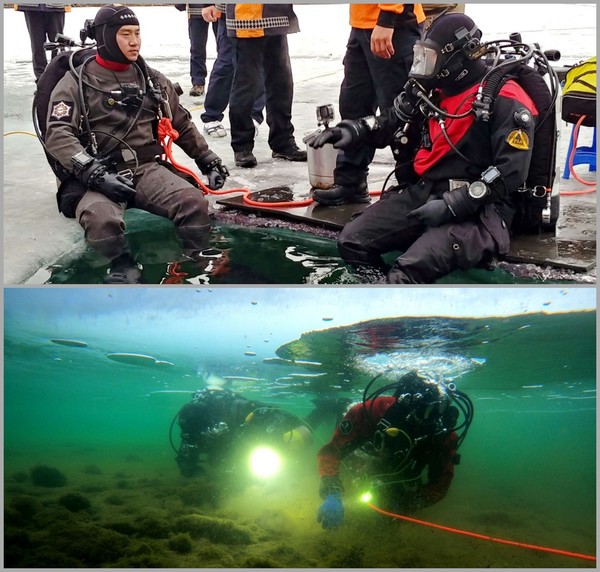 2023년 동계 수난구조 훈련 /사진제공=경기도북부소방재난본부