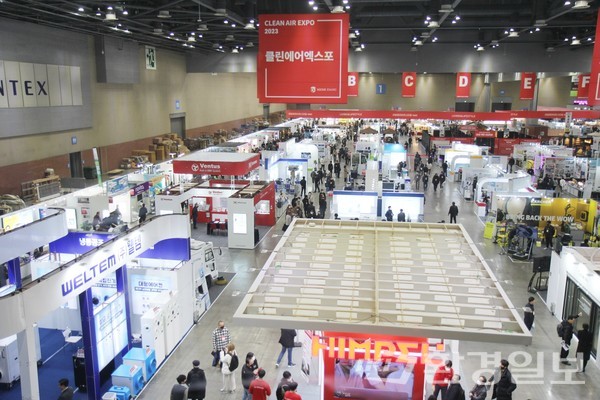 경기 일산 킨텍스 제1전시장에서 열린 ‘2023 클린에어엑스포’ 전경 /사진=환경일보DB