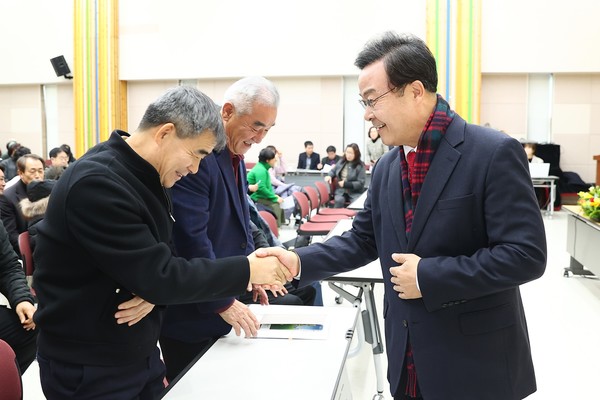 의왕시 2024년 새해맞이 주민과의 대화 모습 /사진제공=의왕시