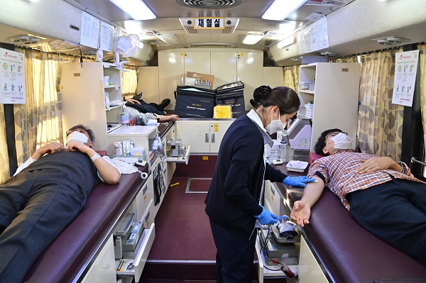 생명나눔 사랑의 헌혈운동  /사진제공=청송군