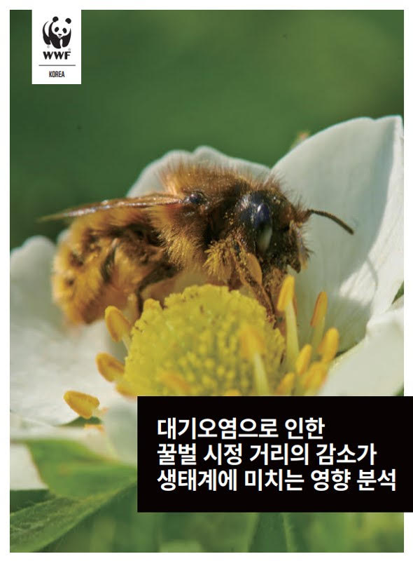 ‘대기오염으로 인한 꿀벌 시정거리의 감소가 생태계에 미치는 영향 분석’ 보고서 표지 /사진제공=WWF-Korea