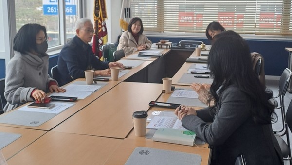 학원연합회와 결핵 관리실태 조사 사업설명 간담회 /사진제공=용인시