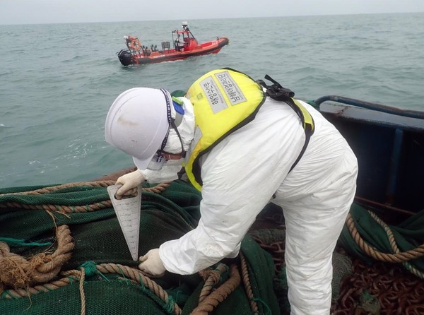해양수산부 남해어업관리단이 불법 어업을 한 중국어선을 나포했다.  /사진제공=해양수산부