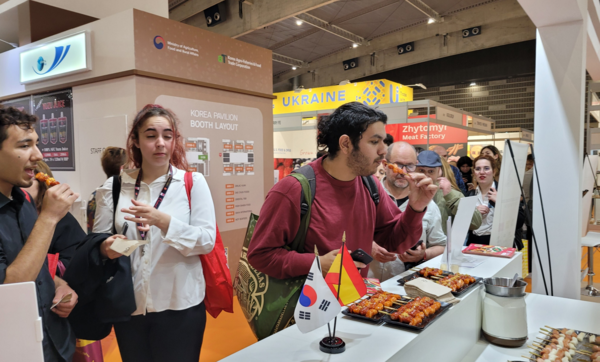 한국농수산식품유통공사 스페인에서 열린 ‘바르셀로나 식품박람회(Alimentaria 2024)’에 한국관으로 참가해 1570만 달러의 수출 상담 성과를 거뒀다. /사진제공=한국농수산식품유통공사
