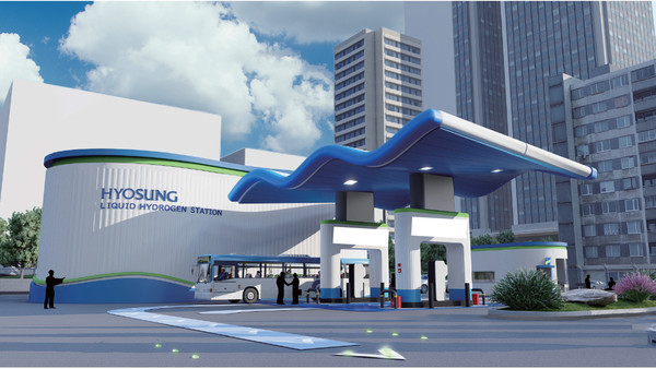 집현면 시내버스 공영차고지에 구축될 수소충전소 조감도 /사진제공=진주시