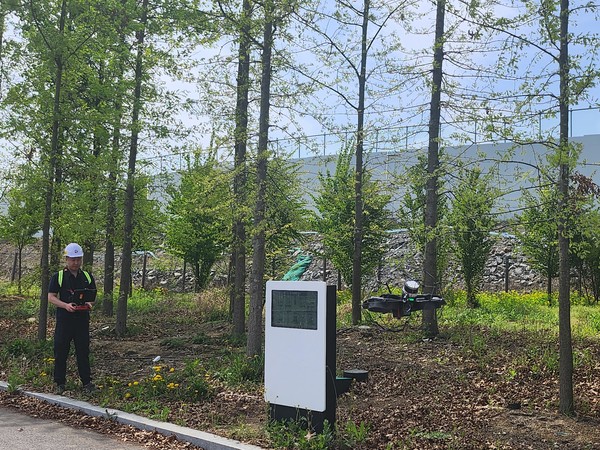 도시숲 드론 라이다 시연 /사진제공=한국임업진흥원