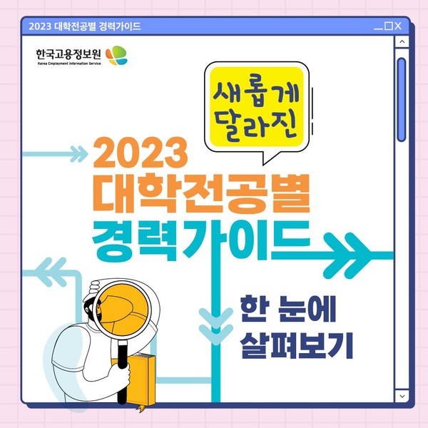 대학 전공별 경력가이드 /자료제공=고용노동부