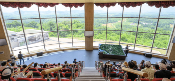 2023 경기도 DMZ 평화열차 도라전망대 실내 해설 /사진베공=경기도