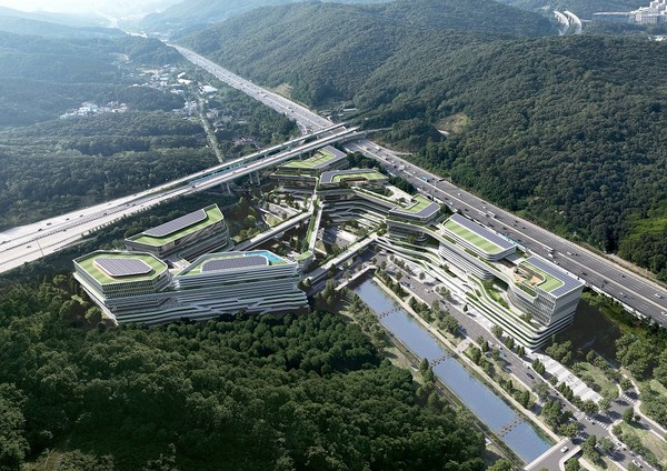 판교 스타트업플래닛랜드마크로 기획 당선작 ‘해마 건축사사무소’