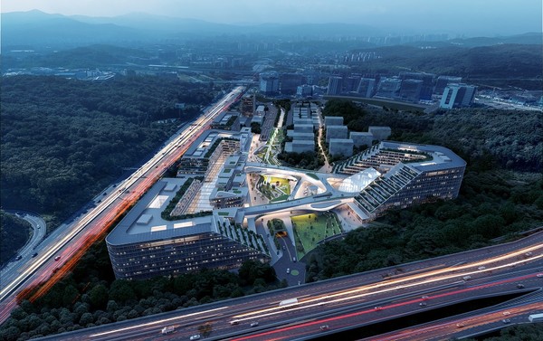 판교 스타트업플래닛랜드마크로 기획 당선작 ‘DMP 건축사사무소’