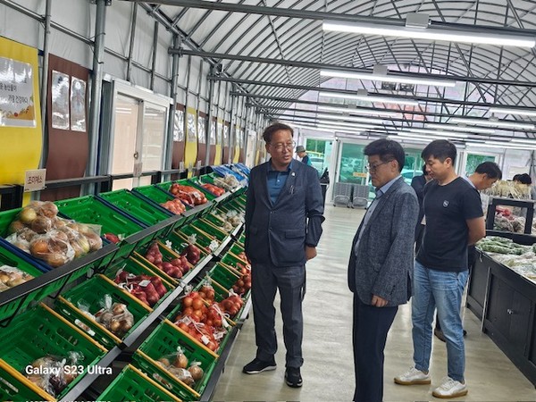 시는 지난 2일 농업기술센터 주요 농업기술 운영 점검 현장 행정에 나섰다고 전했다. /사진제공=양산시 