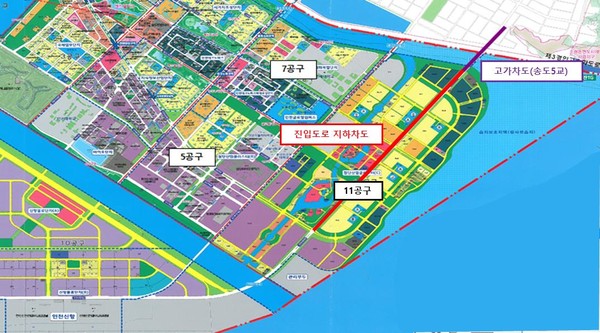 인천신항 진입도로 지하차도 사업 위치도 /자료제공=해양수산부