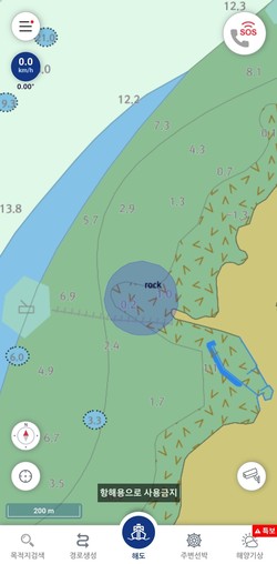 암초 위험구역 표출 /자료제공=고용노동부