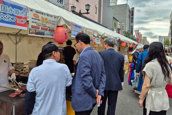 일본 여름축제에서 한국음식행사 개최 /사진제공=수원시