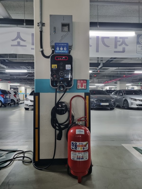 지하주차장 대형 소화기 /사진제공=화성시 