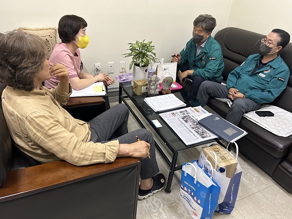 감염취약시설 방문 현장 모니터링  /사진제공=영덕군