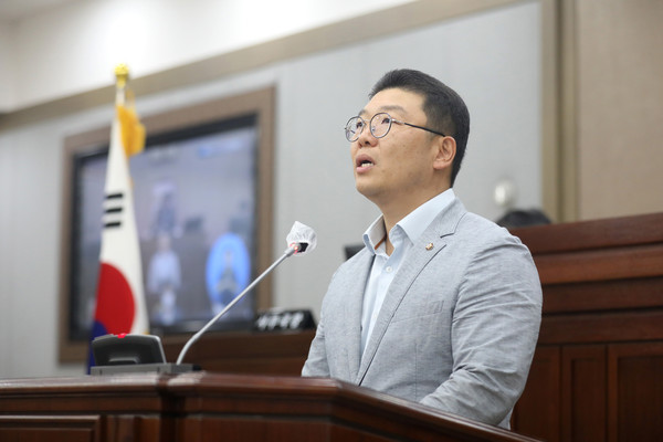 홍종철 의원, 5분 발언 /사진제공=수원시의회