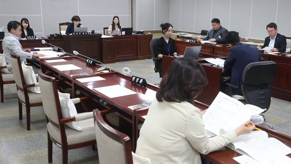 문체위 주요업무 추진실적 청취 /사진제공=수원시의회
