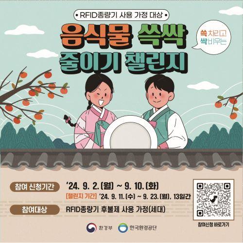 음식물 쓱싹 줄이기 챌린지 운영 /자료제공=한국환경공단