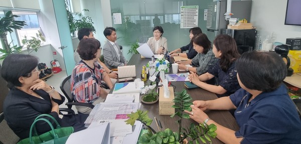 박옥분 의원, ‘어린이통학버스 인증제 지원’ 정담회 /사진제공=경기도의회