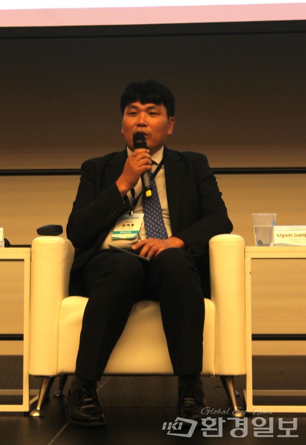 김태훈 기획재정부 녹색기후기획 과장은 “한국정부는 2018년부터 5년간 연간 평균 10억달러 정도의 재원을 기후변화 분야 ODA로 지불하고 있다”고 밝혔다. /사진=박선영 기자 