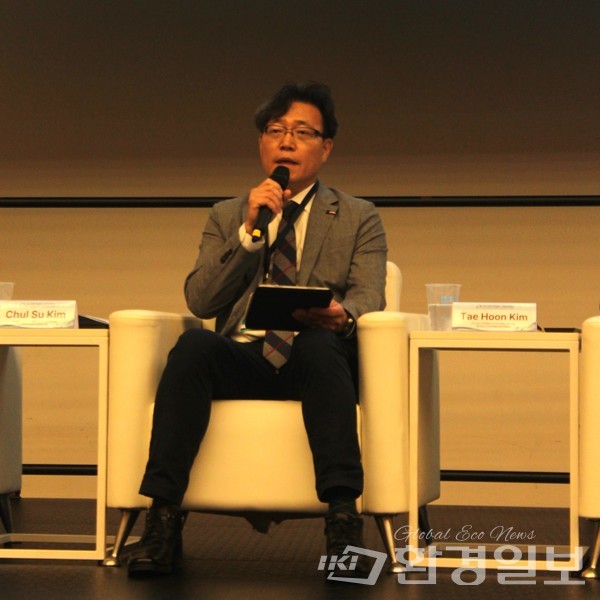 김철수 인천광역시 환경국장은 “G-Block이 성공하게 되면 GCF를 중심으로 녹색기후와 관련된 국제기구와의 협력이 더 강화될 것"이라고 말했다. /사진=박선영 기자 