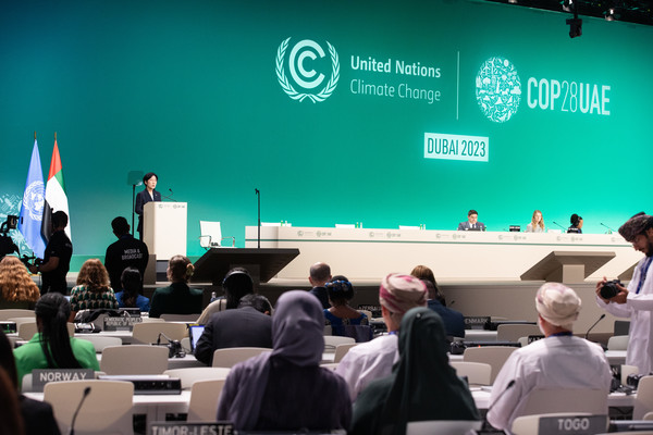 유엔기후변화당사국총회(COP28) 고위급 회의 기조연설 /사진제공=환경부