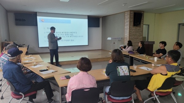 옹진군 지역사회보장협의체 역량강화 교육 현장 /사진제공=옹진군
