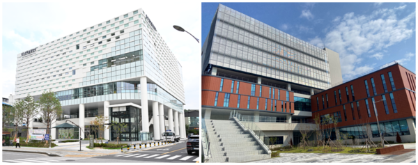 연내 개관 예정인 동두천시 어울림센터(좌)와 복합문화커뮤니티센터(우) /사진제공=경기도