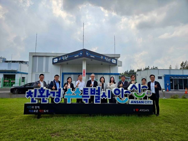 수소 사업 우수사례 벤치마킹을 위해 안산시를 방문한 남부 대만 과학공원관리국 대표단 /사진제공=안산시