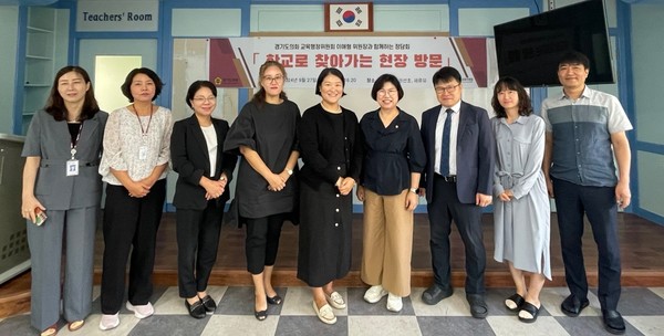 이애형 의원, 교육환경 개선 정담회 /사진제공=경기도의회