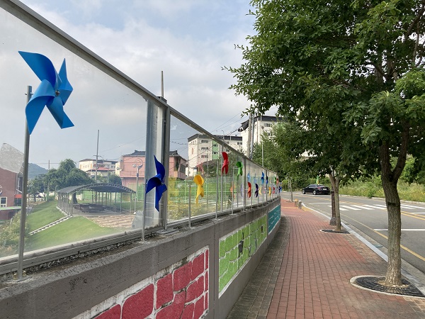 고령초 뒷길 조류충돌 방지사업 /사진제공=고령군