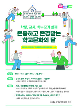 학교문화의 달 포스터 /제공=경기교육청