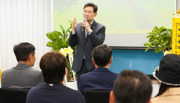 17일 데일카네기 최고경영자과정 용인55기 개강식 참석 리더십 특강 /사진제공=용인시