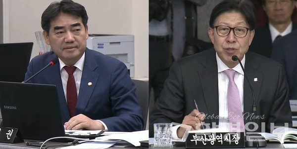 이성권 의원은 "엑스포 유치 과정에서 도시 외교 집행도 늘었고 인프라 역시 정상 추진 중"이라며 시 입장을 두둔했다. /사진=장가을 기자 