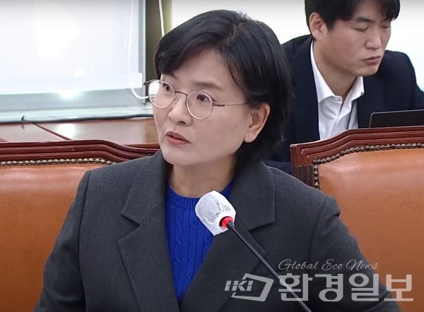 임이애 의원은 “해양경찰의 날에 어느 대통령도 독도수호의지를 언급 안 한 대통령이 없다. 그런데 이번 9월10일 해양경찰의 날 기념사를 봤는데 독도에 대한 한마디도 없었다”고 전했다. /사진출처=국회