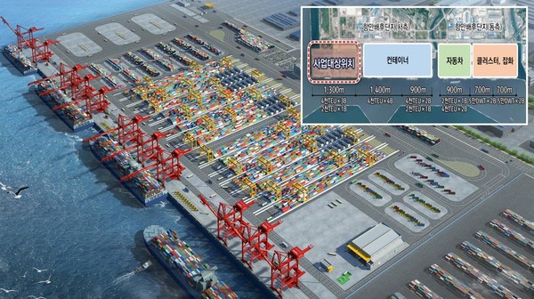 광양항 항만자동화 테스트베드 사업 위치도 /자료제공=해양수산부