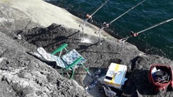 천공을 통한 낚싯대 거치 /사진=국립공원공단