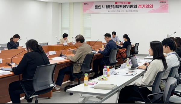 제2회 청년정책조정위 정기회의 /사진제공=용인시