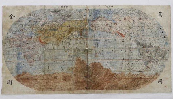 우리나라 최초 세계지도인 ‘만국전도’ 복제품 /자료제공=예천군