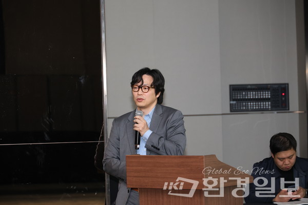 윤제웅 교수는 글로벌 경제 환경이 변화하며 물류의 중요성이 커지고 있으며, 강원도도 이를 반영한 장기적 전략을 수립해야 한다고 설명했다. /사진=박준영 기자