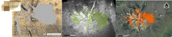 구상나무 서식지가 줄어들고 있다. (왼쪽부터)1918년, 1948년, 2021년 /사진=제주특별자치도청